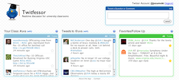 Twitfessor screenshot